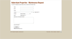 Desktop Screenshot of habershammaintenance.com